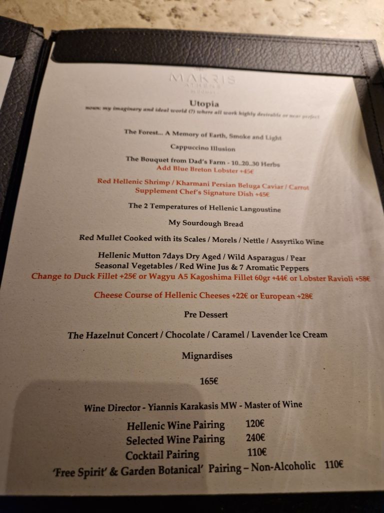 Makris Athens Fine Dining Restaurant